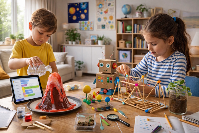 Cómo iniciar a los niños en las actividades STEM en casa